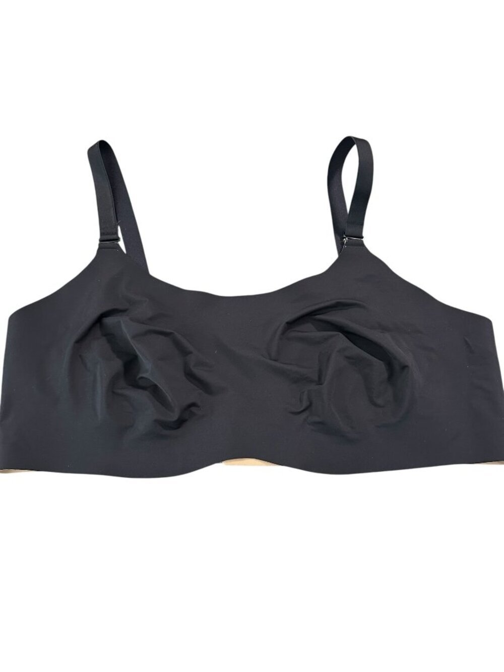 Knix by Knixwear Black Wireless T-shirt Bra Size 8 Unlined Adjustable Straps